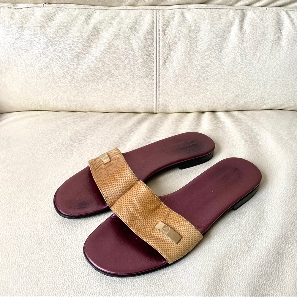 Gucci snakeskin sandals